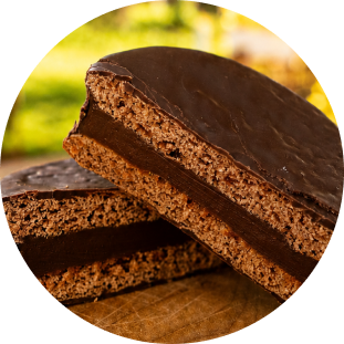Alfajores clásicos de chocolate